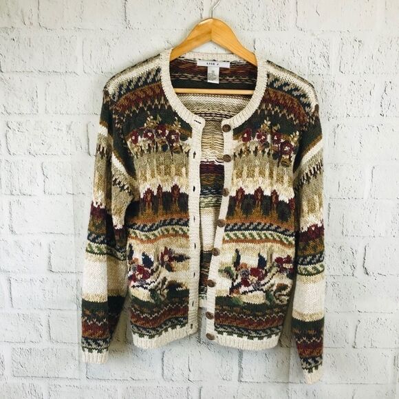 VINTAGE Cardigan by Lise J. - Picture 5 of 7